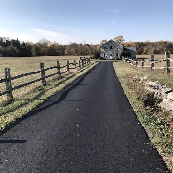 Long country driveway outside Elora Ontario
