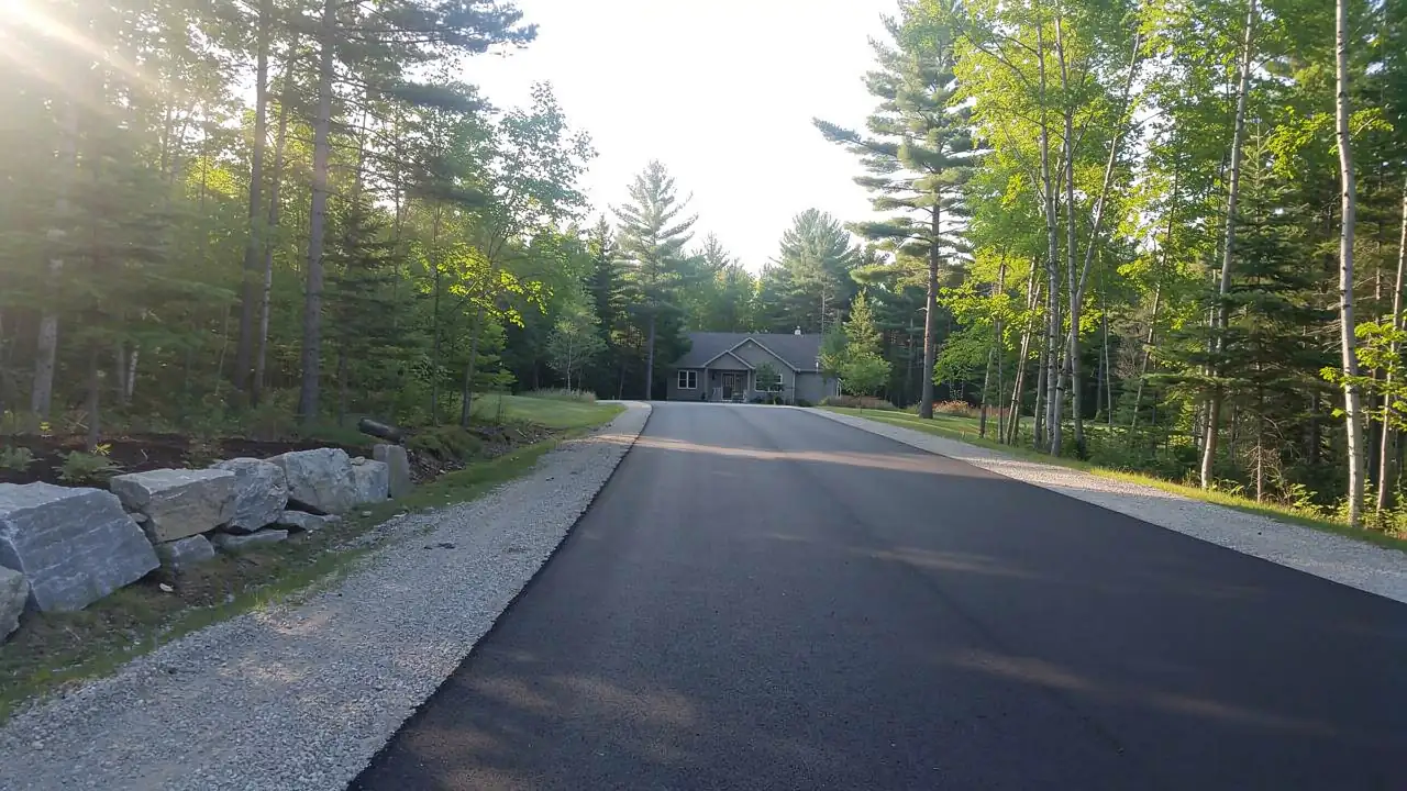 Paved country lane near Rockwood Ontario Paved country lane near Rockwood Ontario